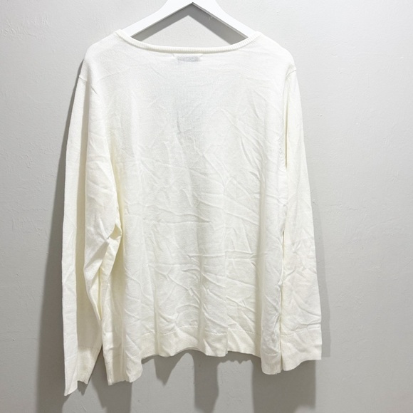 New NEW YORK & COMPANY Women’s Plus Size V-Neck Sweater Lightweight Size 4X - Picture 2 of 8